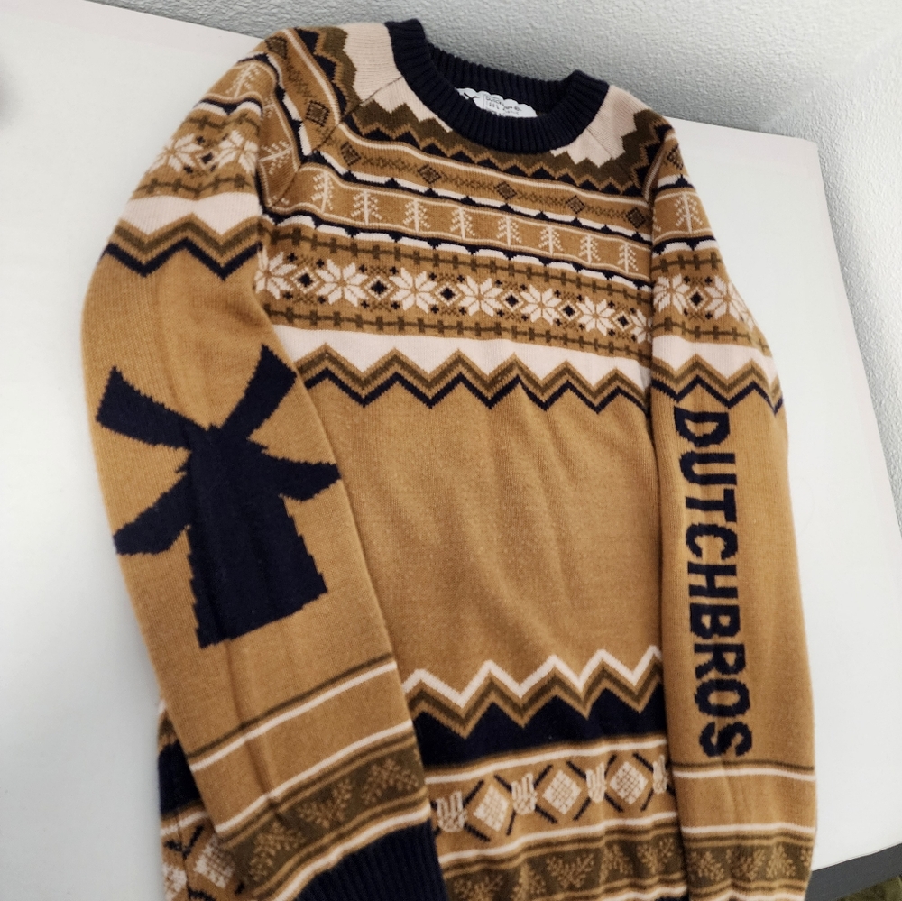 Dutch Bros. Windmill Fair Isle Christmas Sweater - Picture 4 of 6